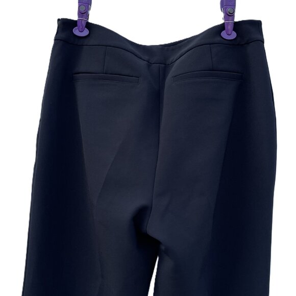 Kate Spade New York Black Flat Front Side Zip Pant Women's 10 - Picture 5 of 8